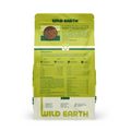 Back of Wild Earth Performance Formula dog food package.