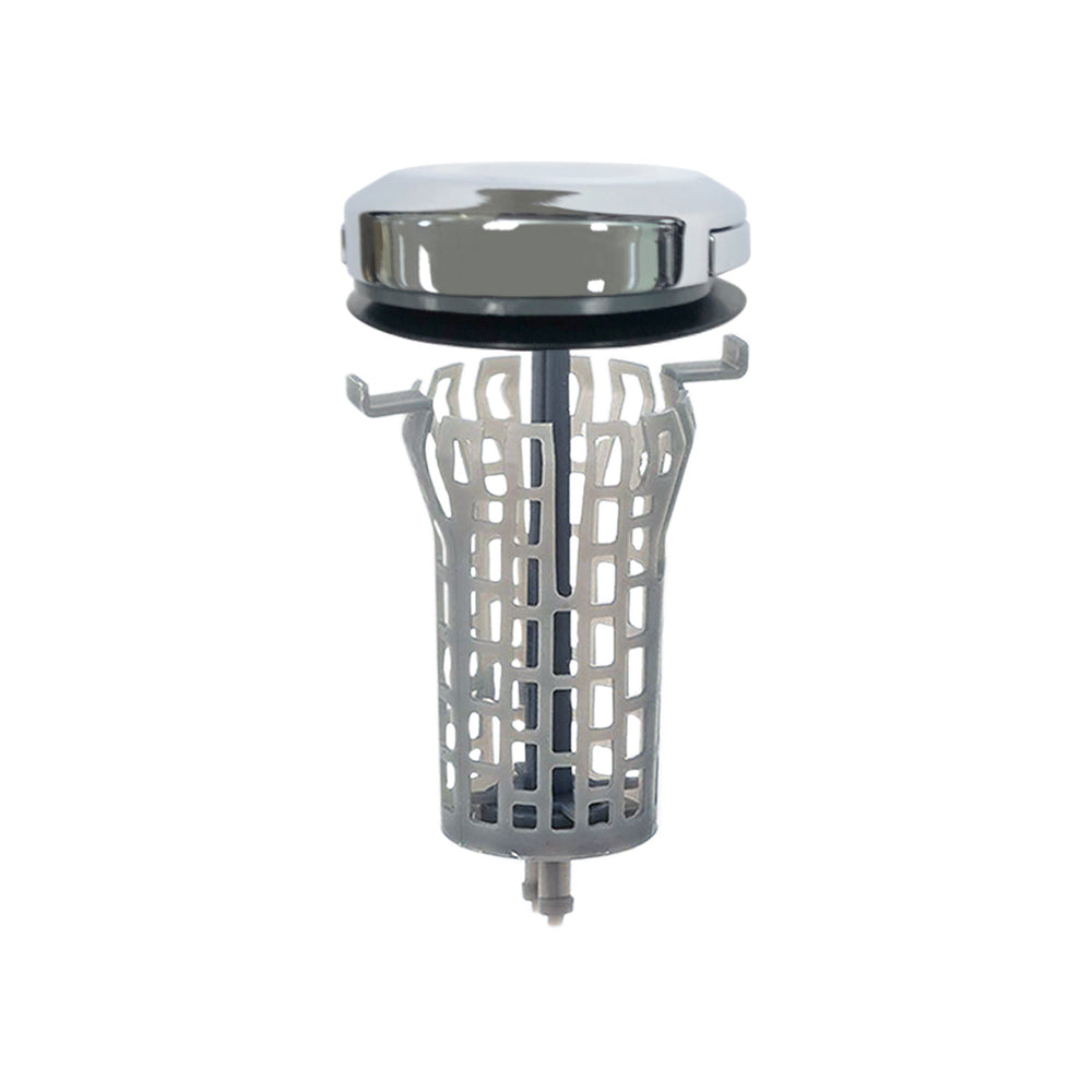 Drain Buddy Sink Ultra Flo 2-in1 Sink Drain Stopper & Hair Catcher W/ 1 Replacement Basket