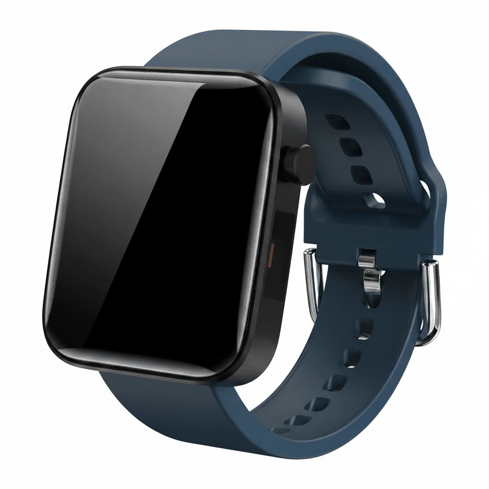 Blue Silicone Watch Band