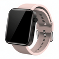 Pink Silicone Rubber Watch Strap